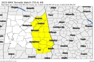 The First Tornado Watch Cancelled; Second Tornado Watch Continues Until 8 pm
