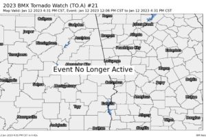 Severe Threat Has Ended for Today; Last Few Counties in Tornado Watch Cancelled
