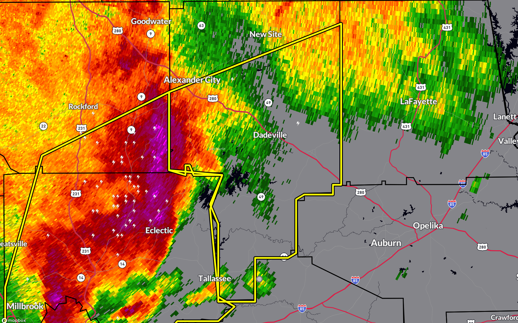 EXPIRED — Severe TStorm Warning for Portions of Tallapoosa Co. Until 345 am The Alabama