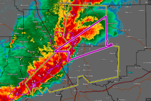 Severe T-Storm Warning: Parts of Autauga, Coosa, Elmore Co. Until 2 pm