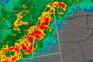 Severe T-Storm Warning: Parts of Cleburne, Randolph Co. Until 2 pm