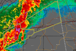 CANCELLED — Severe T-Storm Warning: Parts of Calhoun, Cleburne Co. Until 1:15 pm