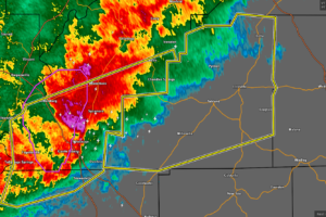 Severe T-Storm Warning: Parts of Clay Co. Until 1:45 pm