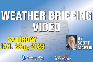 Saturday Weather Briefing — Dry Today; Showers on Each Day Through Friday