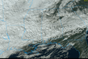 Cloudy, Wet Pattern Through Thursday; Icing Issues Just Northwest Of Alabama