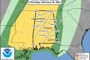 Showers Tonight/Tomorrow; Strong To Severe Storms Possible Thursday