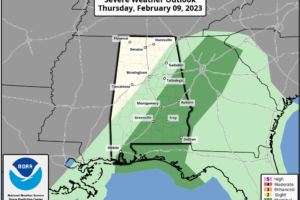 Strong Storms Possible This Evening Across South Alabama; Weekend Snow Flakes?