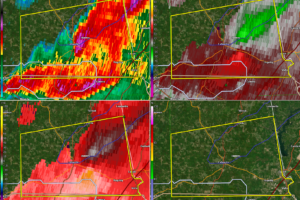 Chambers County Storm Showing Strong Signs of Wind Damage, Perhaps Potential Tornado