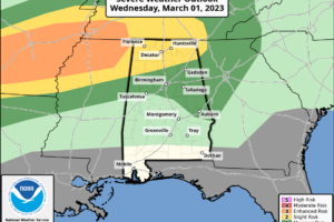 Severe Storms Possible Tonight Across North Alabama