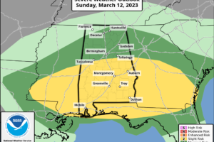 Saturday’s Weather Briefing – Rain Creeps In Late Today; Strong to Severe Storms Possible on Sunday