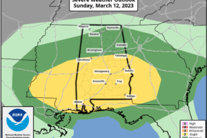 Dry Air Arrives Later Today; Strong/Severe Storms Sunday