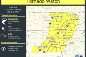 New Tornado Watch til 4 p.m. For Eastern Portions of the Area