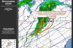 Mesoscale Discussion 334 — Severe Threat Continues Across North Alabama