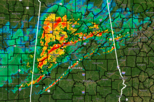 Loud Storms Approaching the Birmingham Metro