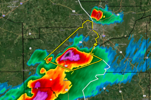 Severe T-Storm Warning — Parts of Russell Co. Until 4 pm