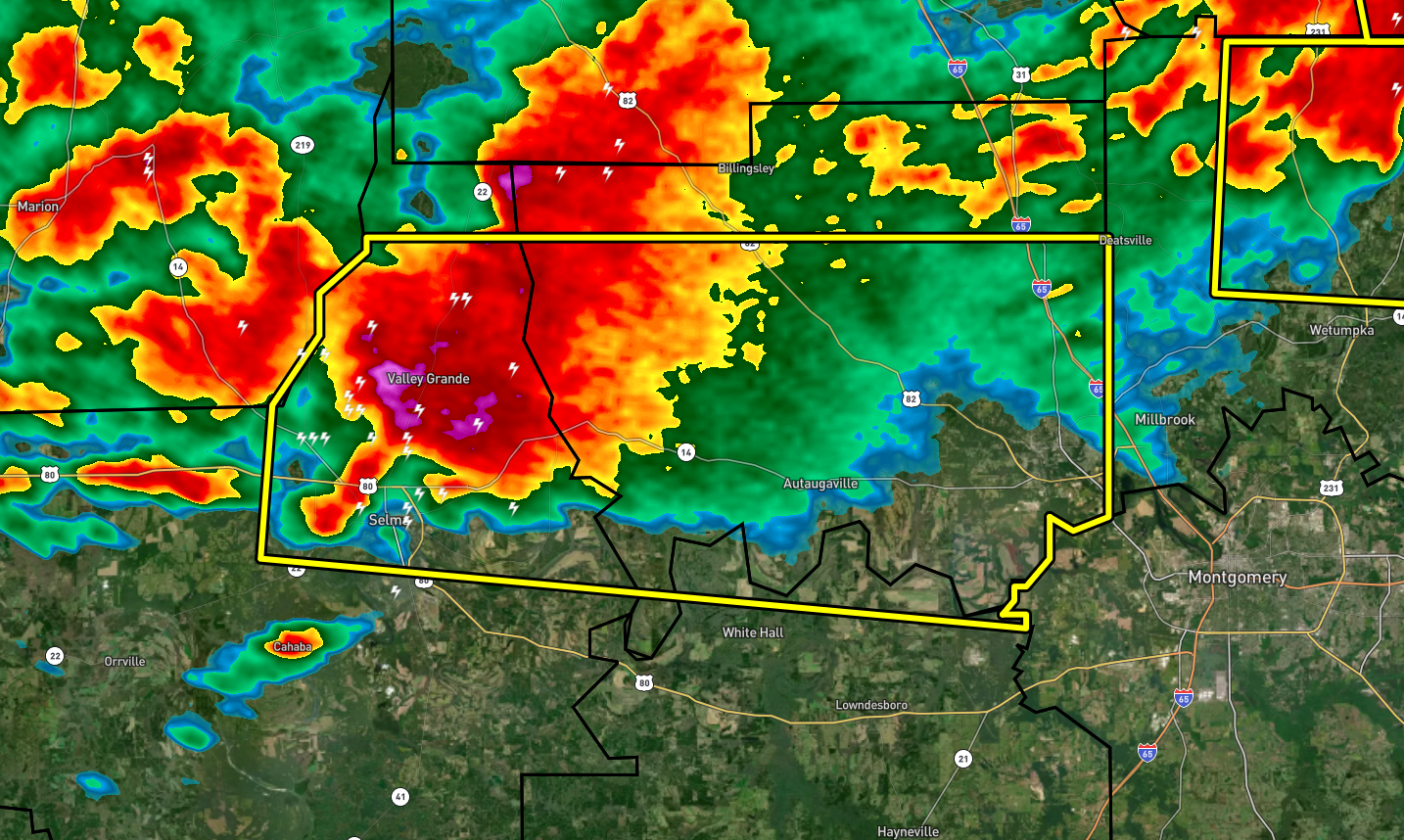 Severe TStorm Warning — Parts of Autauga, Dallas, Lowndes Co. Until 8
