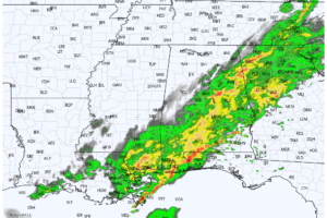 Colder Air Rolling Into North Alabama; Strong Storms To The South