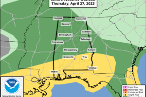 Rain At Times Today; A Few Strong Thunderstorms