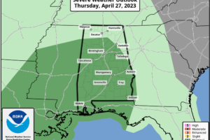 Showers Tomorrow; A Few Strong Storms Thursday