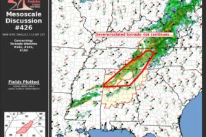 Mesoscale Discussion 426: Isolated Tornado Risk Continues