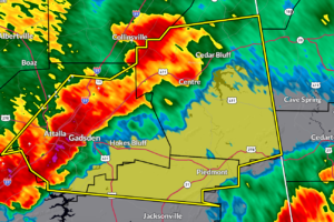 Severe T-Storm Warning — Parts of Calhoun, Cherokee, Etowah Co. Until 6 am