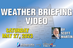 Saturday Weather Briefing Video — Only a Few Isolated Showers & Storms Possible Through the Holiday Weekend
