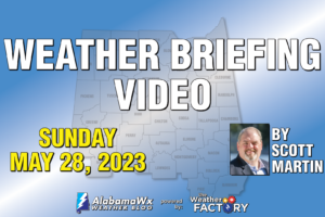 Sunday Weather Briefing — Only a Few Isolated Showers Today; Dry & Mild for Memorial Day