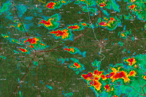South Central Alabama Storms Getting Stronger