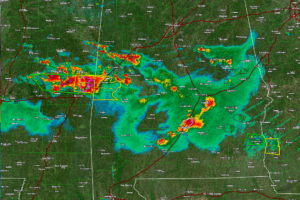 Severe Storm Moving into Sumter County