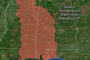 Severe Thunderstorm Watch Until Midnight