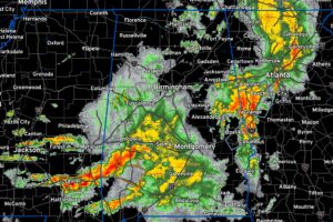 A Look at the Alabama Weather Situation at 3:30 a.m.