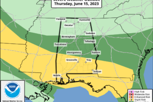 Midday Nowcast: Daily Strong Storms through the Weekend