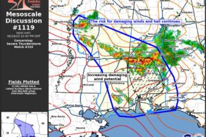 Damaging Wind & Hail Threat Continues for a Little While Longer