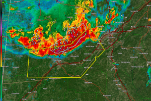 Severe Thunderstorm Warning for Parts of Tuscaloosa, Pickens, Greene, Bibb, and Jefferson