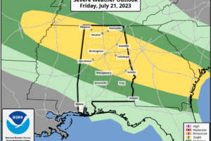 Strong/Severe Storms Today; Heat Levels Down Tomorrow