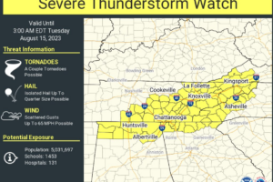 Watch Issued:  Strong Storms in the I-85 Corridor, Building Over North Alabama