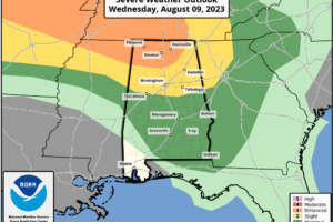 Strong Storms Moving Through NW Alabama