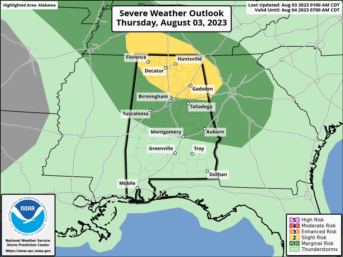 Strong Storms Possible Later Today The Alabama Weather Blog