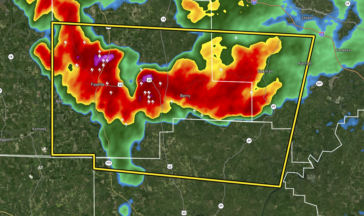 EXPIRED Severe TStorm Warning for Parts of Fayette, Tuscaloosa, Walker