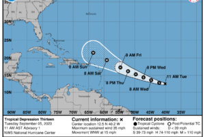 Tropical Depression #13 Forms; Will Become a Powerful Hurricane by the End of the Week