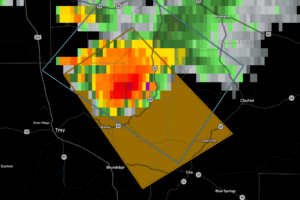 Severe Thunderstorm Warning for Parts of Pike, Barbour, Bullock