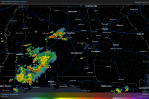 Scattered Showers/Storms Around Through Wednesday