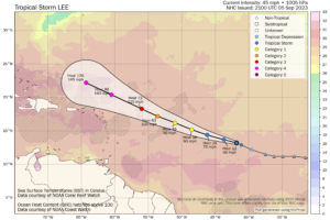 Tropical Storm Lee is on the Board; Will Become a Powerful Hurricane in Coming Days