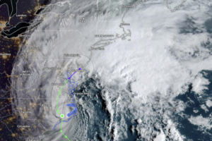 Ophelia Makes Landfall in North Carolina as a Very Strong Tropical Storm