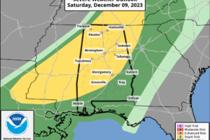 SPC Expands Slight Risk to Cover Nearly All of North/Central Alabama