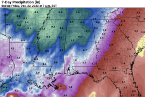 Some Rain For Alabama Tomorrow; Colder Next Week