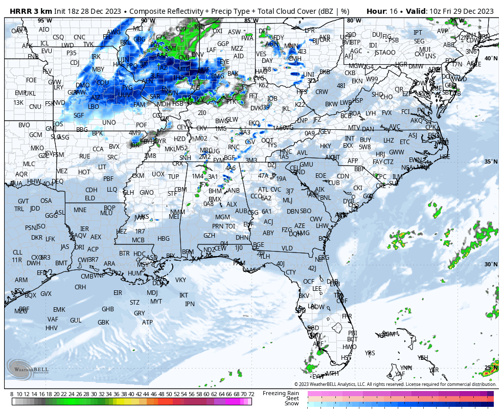 Afternoon Update on the Alabama Weather Situation Forecast on Track