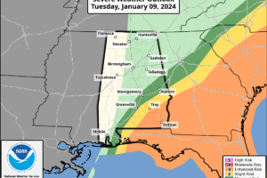 Rain/Storms Move Out Of Alabama Later This Morning