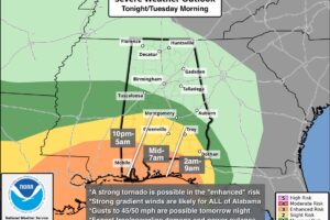 High Impact Weather System To Impact Alabama Through Tomorrow