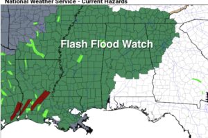 Flash Flood Watch For Much Of Alabama; Lots Of Rain Through Saturday